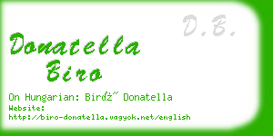 donatella biro business card