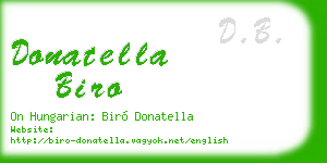 donatella biro business card